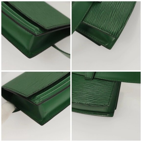 LOUIS VUITTON Epi Pochette Ceinture Tilshit Waist Bag Green M52604 Auth - Picture 16 of 16